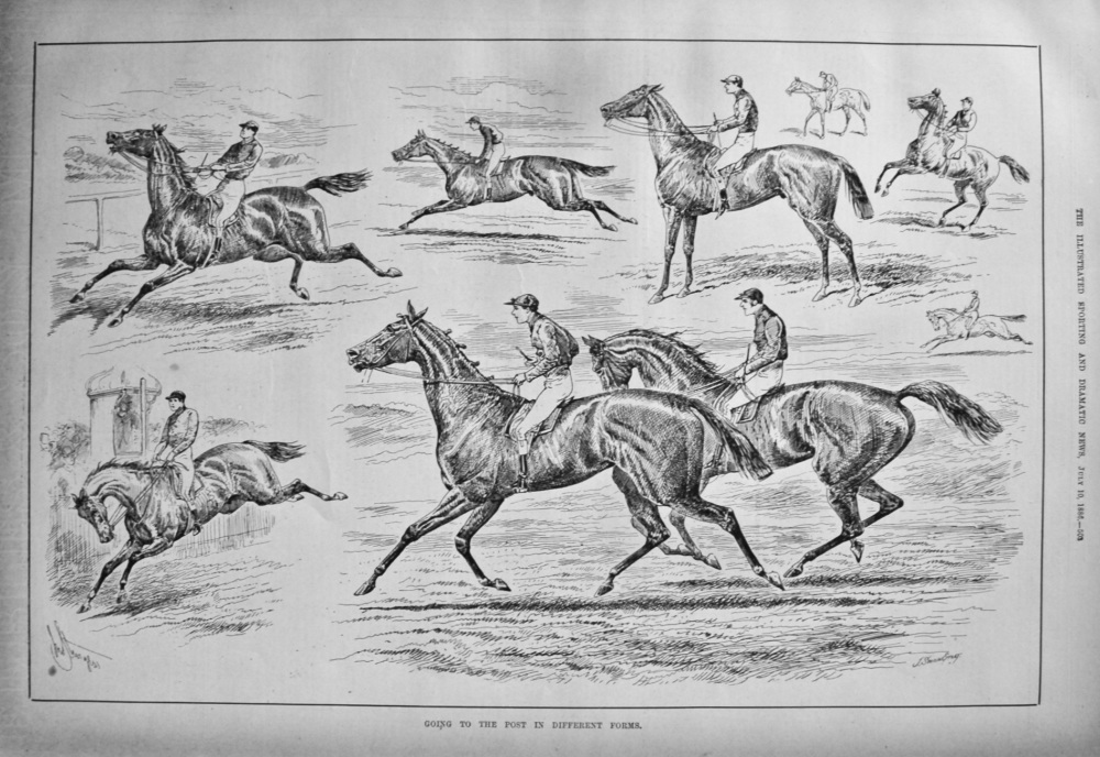 Going to the Post in Different Forms. 1886.