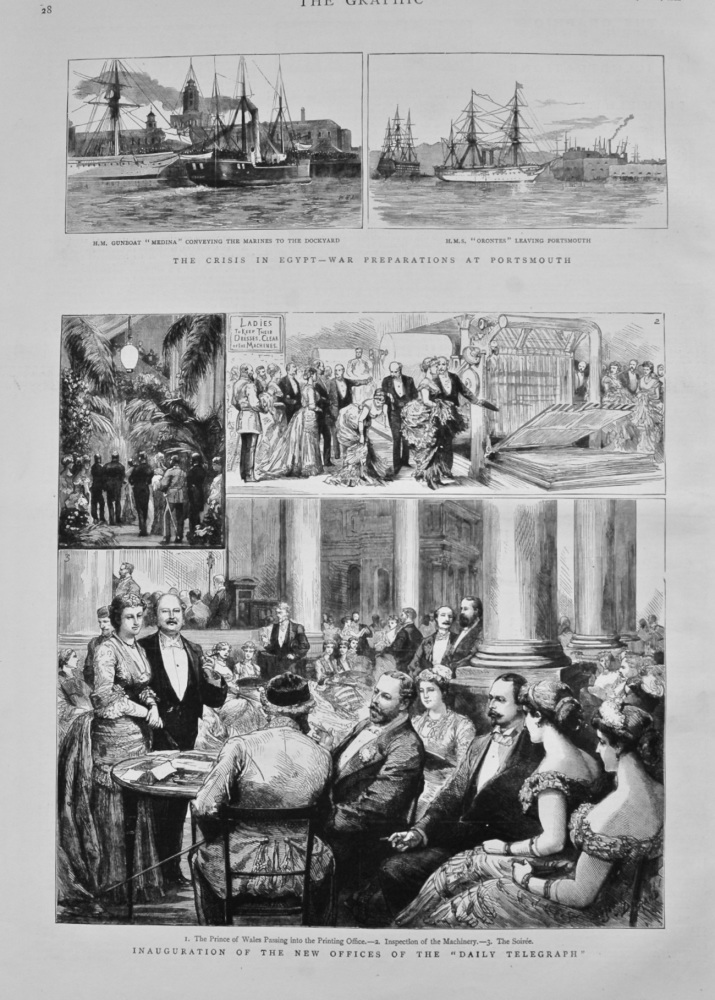 Inauguration of the New Offices of the "Daily Telegraph". 1882