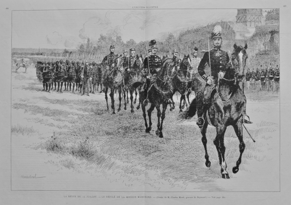 La Revue Du 14 Juillet. - Le Defile De La Mission Marchand. 1894