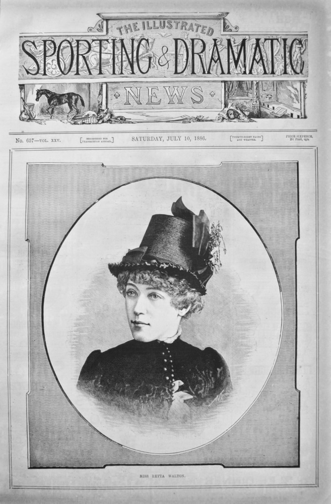 Miss Retta Walton. 1886.
