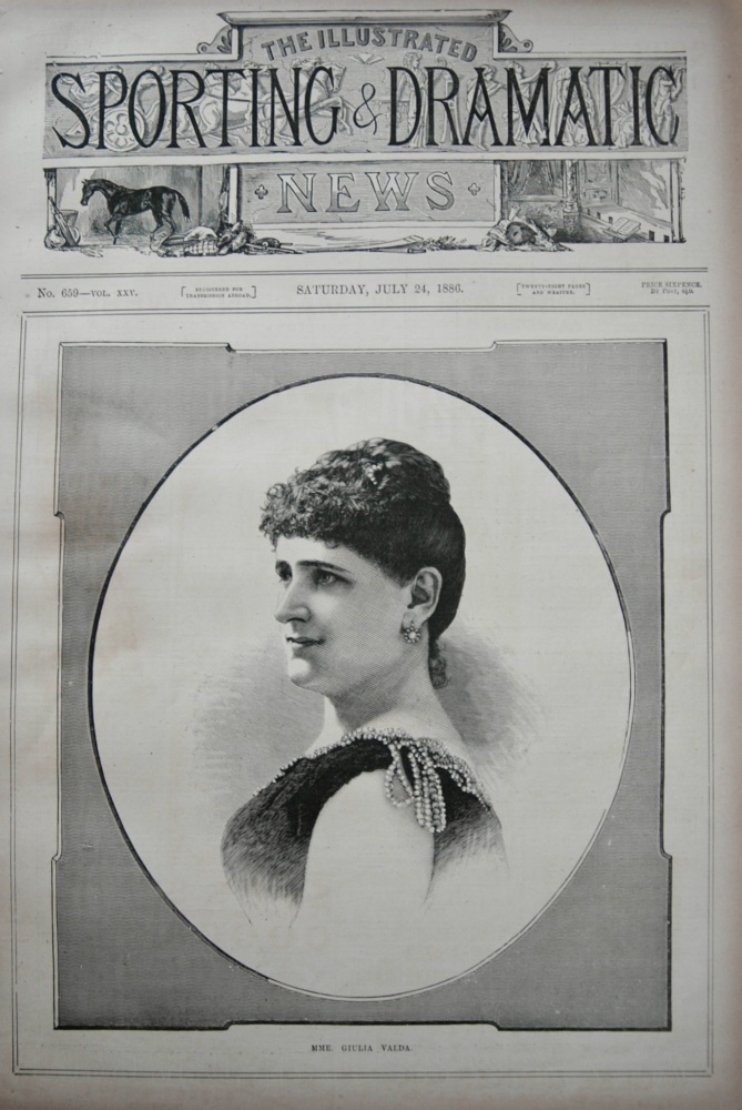 Mme. Giulia Valda. 1886.