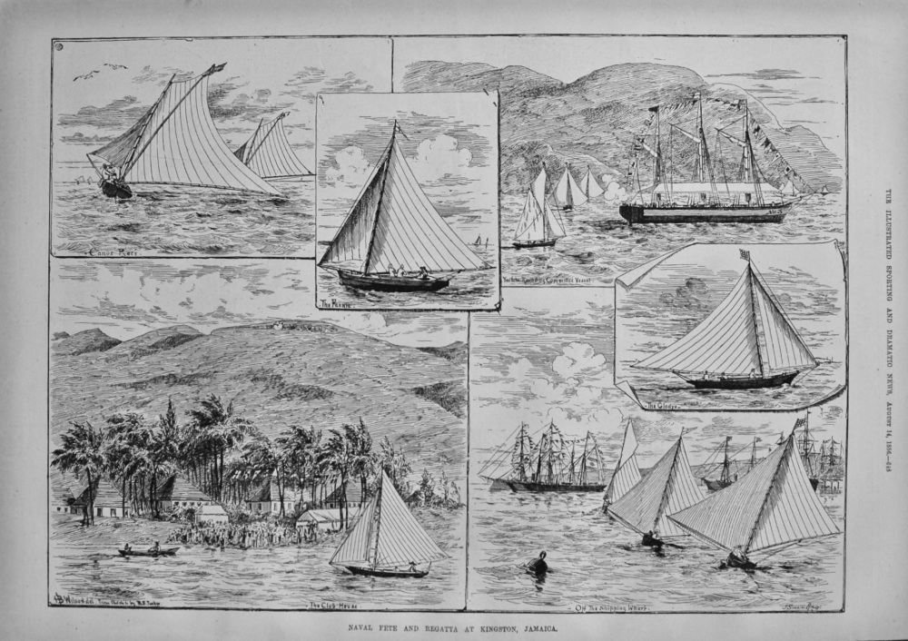 Naval Fete and Regatta at Kingston, Jamaica. 1886