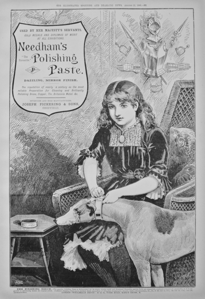 Needham's Polishing Paste. 1886.
