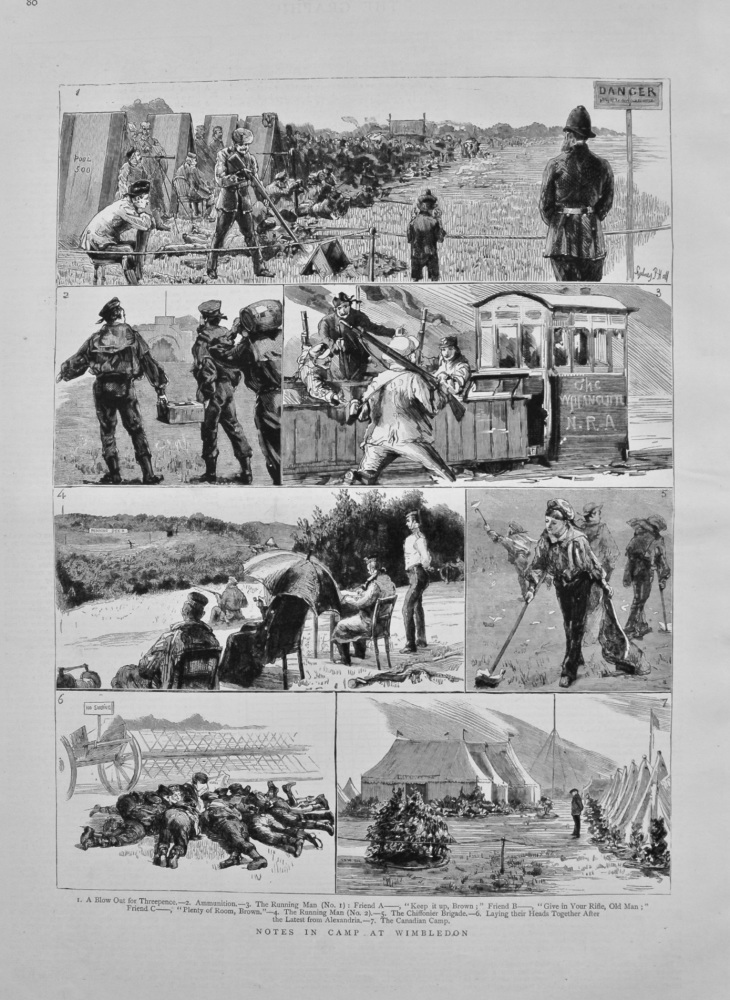 Notes in Camp at Wimbledon. 1882