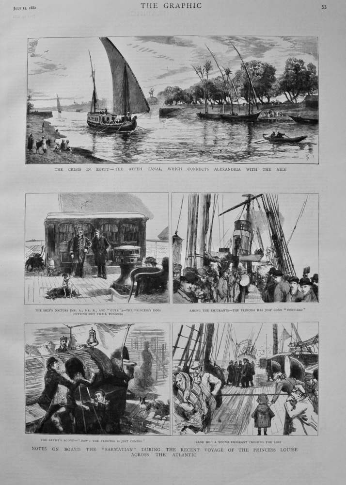 Notes on Board the "Sarmatian" During the Recent Voyage of the Princess Louise Across the Atlantic. 1882