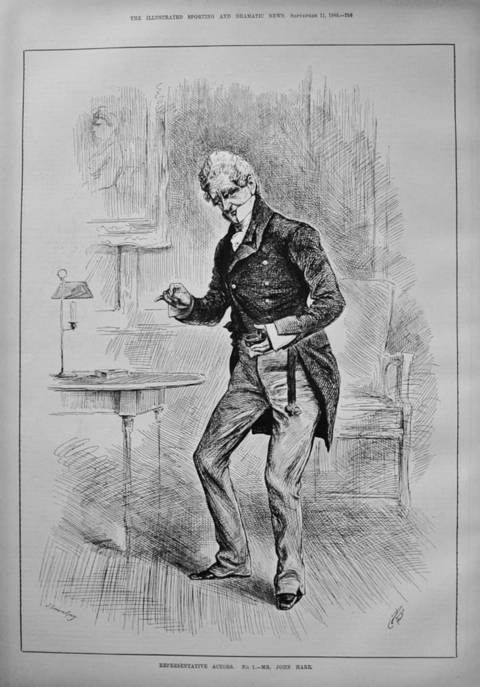 Representative Actors. No. 1.- Mr. John Hare. 1886