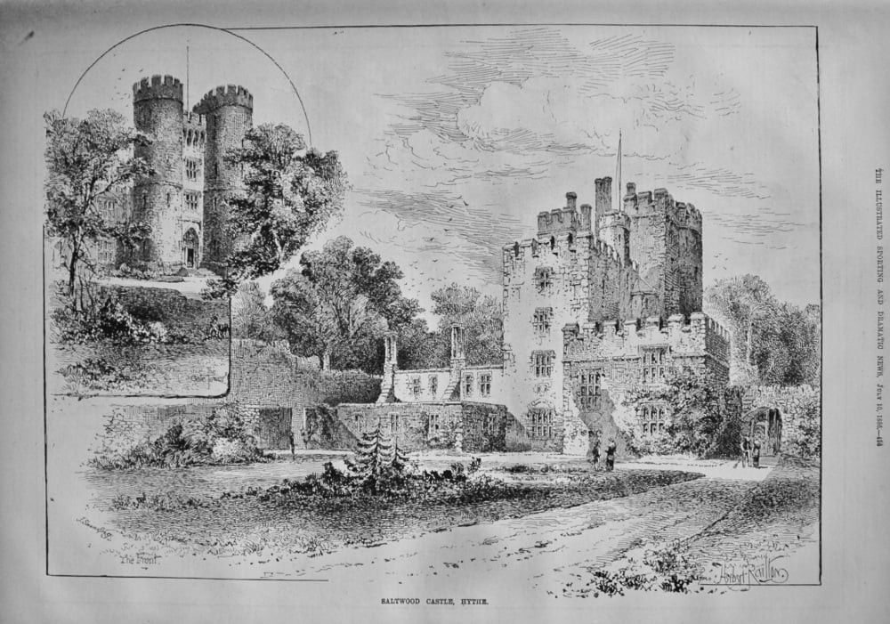 Saltwood Castle, Hythe. 1886.
