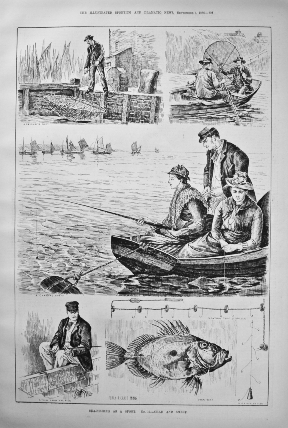 Sea-Fishing as a Sport. No. 10.- Chad and Smelt. 1886
