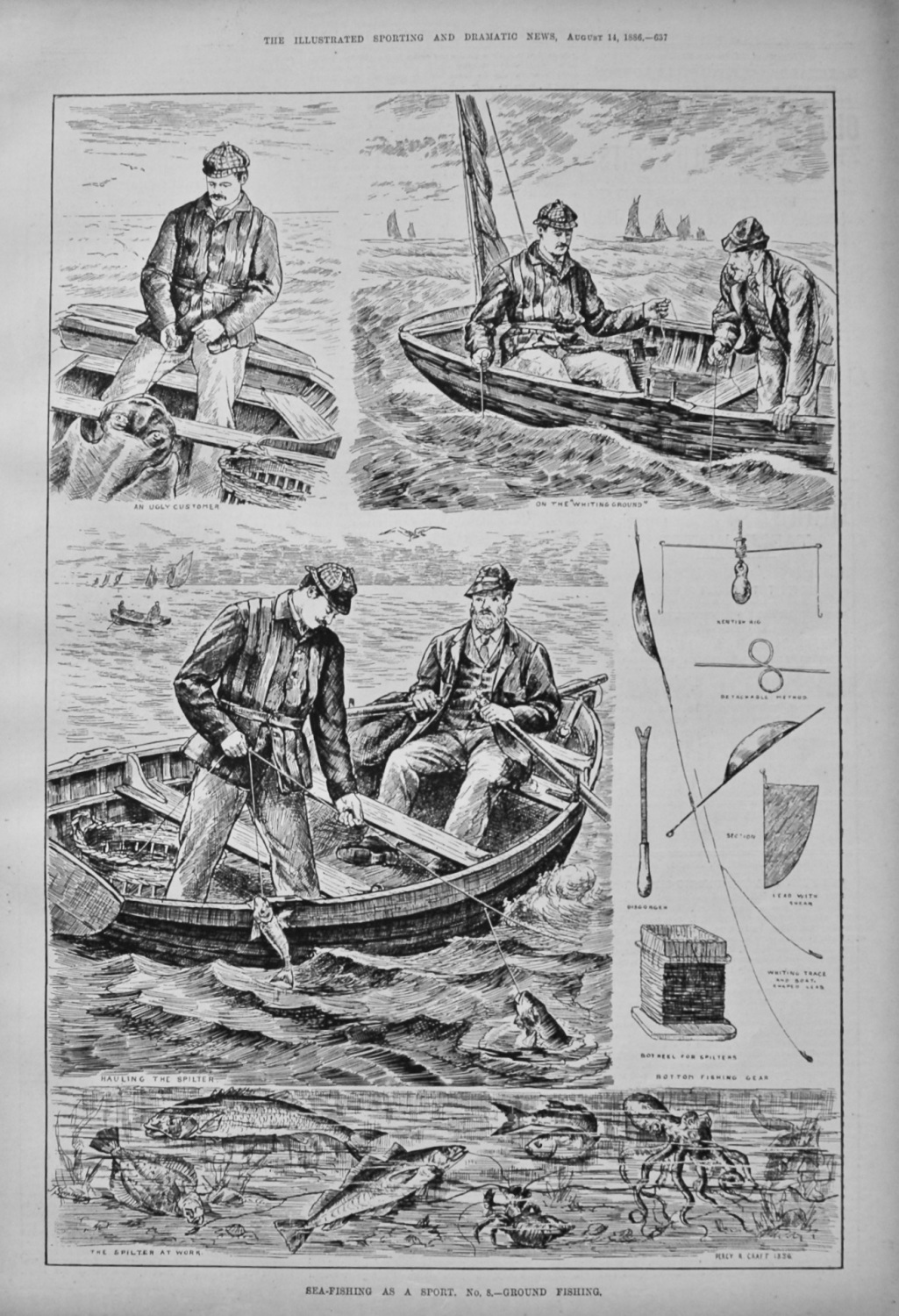 Sea-Fishing as a Sport. No. 8.- Ground Fishing. 1886