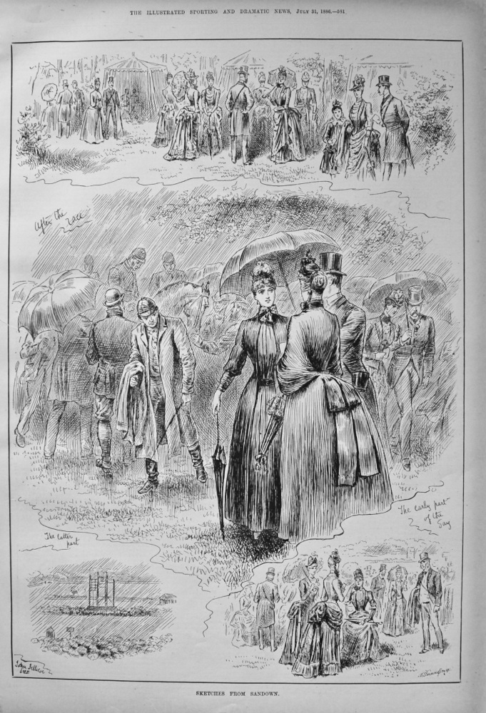 Sketches from Sandown. 1886.