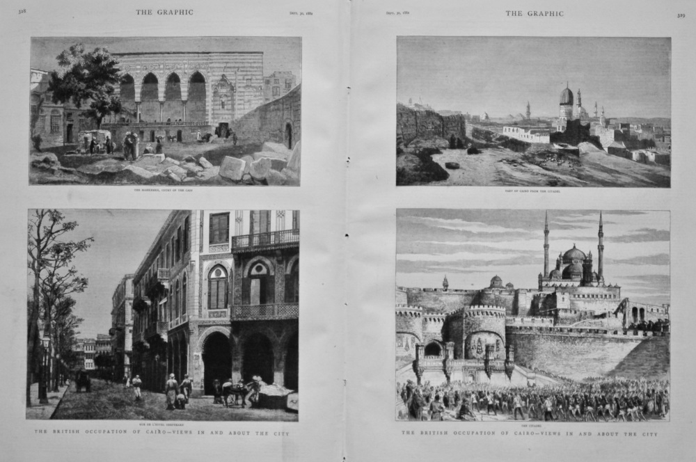 The British Occupation of Cairo - Views in and about the City. 1882