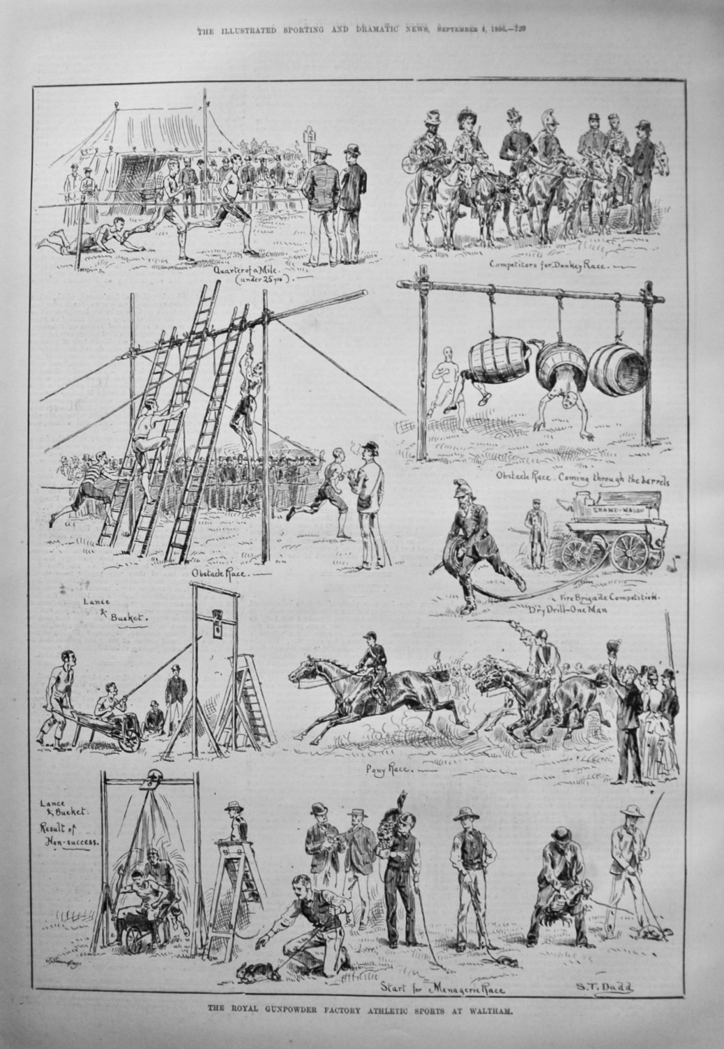 The Royal Gunpowder Factory Athletic Sports at Waltham. 1886