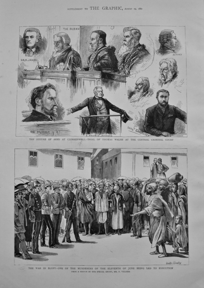 The Seizure of Arms at Clerkenwell - Trial of Thomas Walsh at the Central Criminal Court. 1882