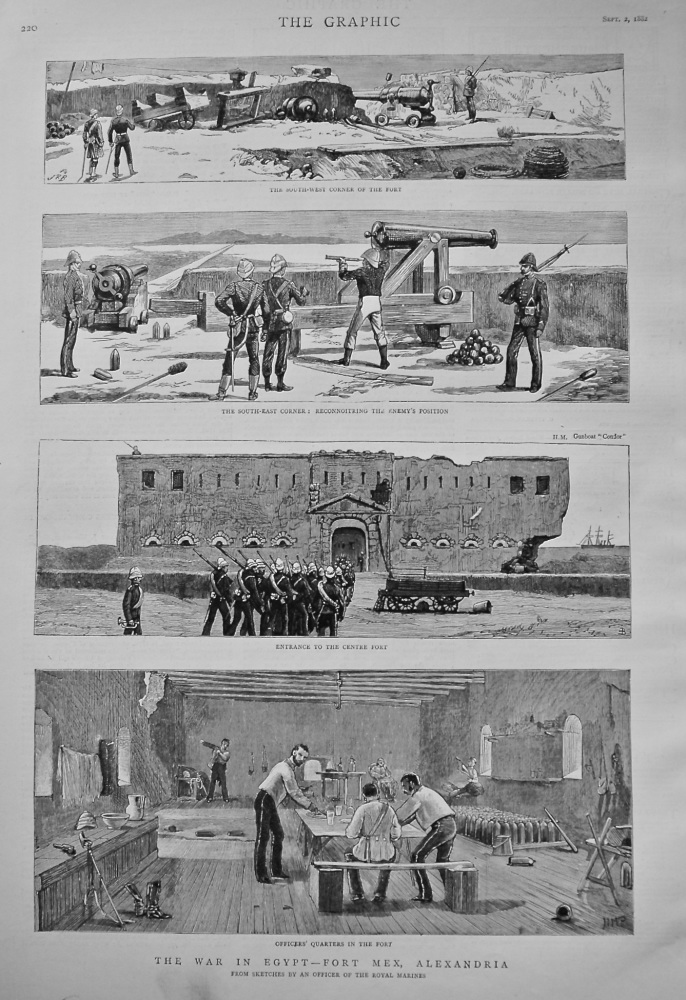 The War in Egypt - Fort Mex, Alexandria. 1882