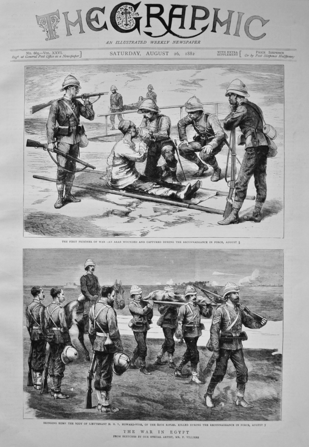 The War in Egypt. 1882. (Front Page).