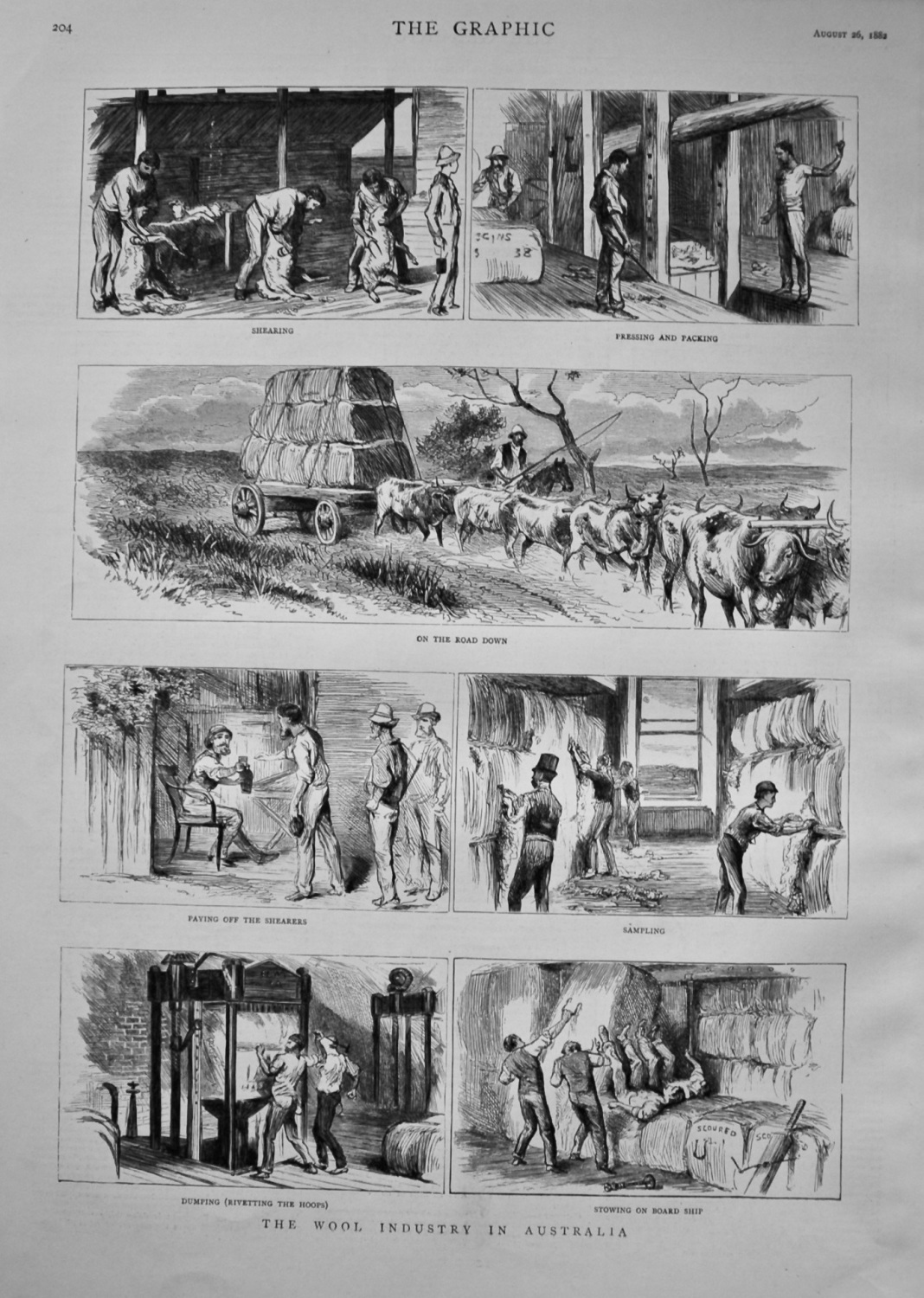 The Wool Industry in Australia. 1882.