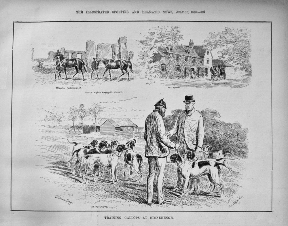 Training Gallops at Stonehenge. 1886