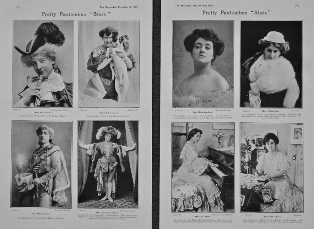 Pretty Pantomime "Stars". 1905.