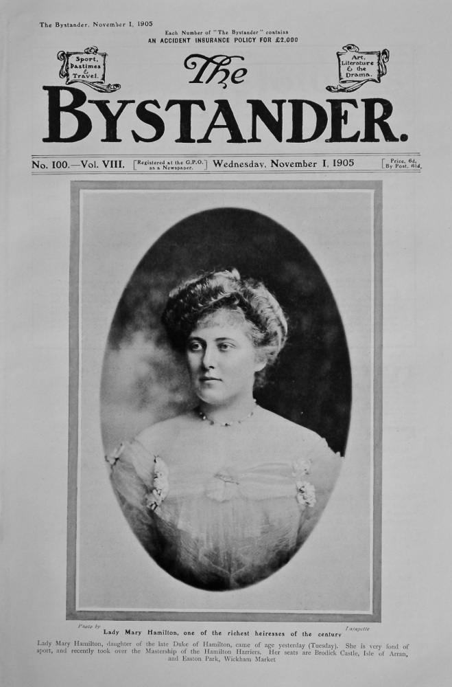 The Bystander. November 1st, 1905.