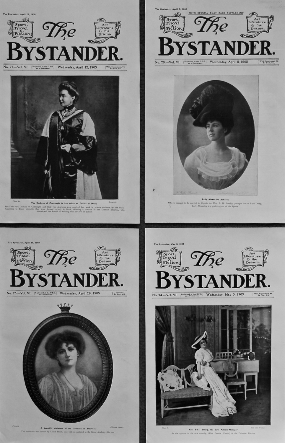 The Bystander. (Front Pages) 1905.