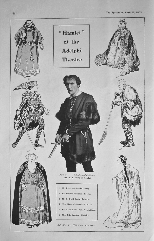 "Hamlet" at the Adelphi Theatre. 1905