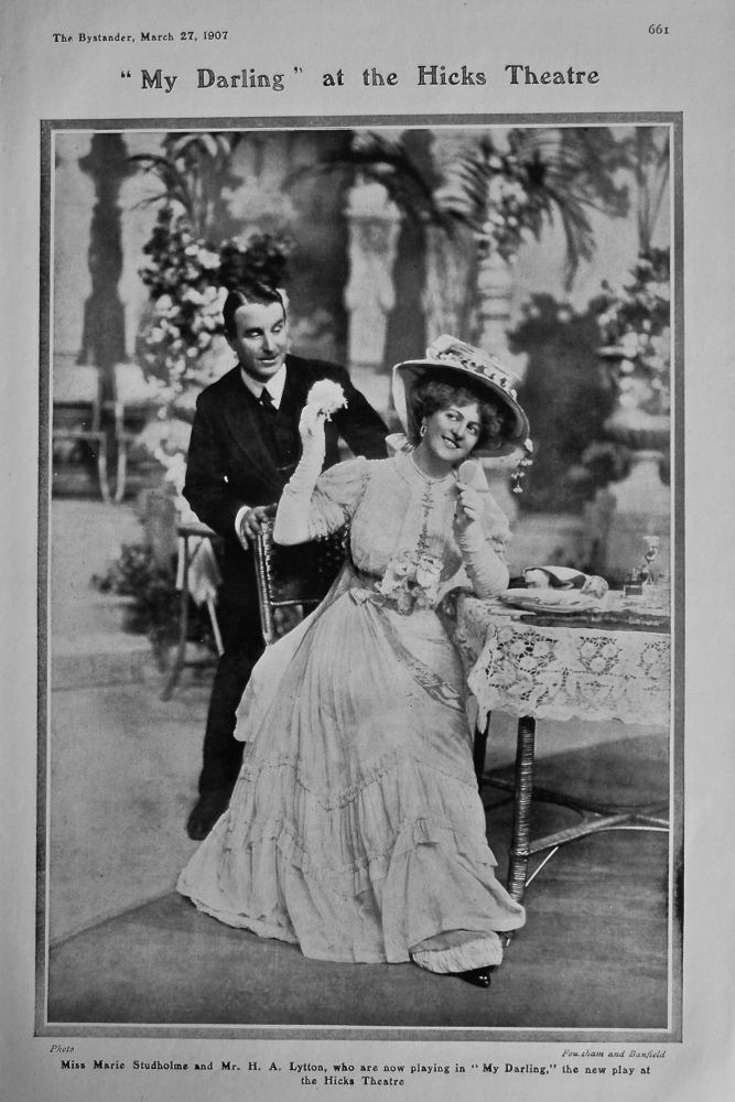"My Darling" at the Hicks Theatre. 1907