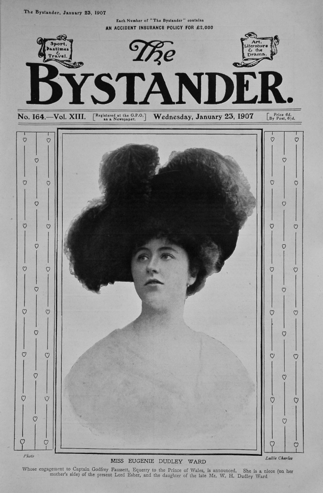 Miss Eugenie Dudley Ward. 1907.  (Front Page)