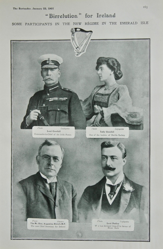 "Birrelution" for Ireland : Some Participants in the new Regime in the Emerald Isle. 1907