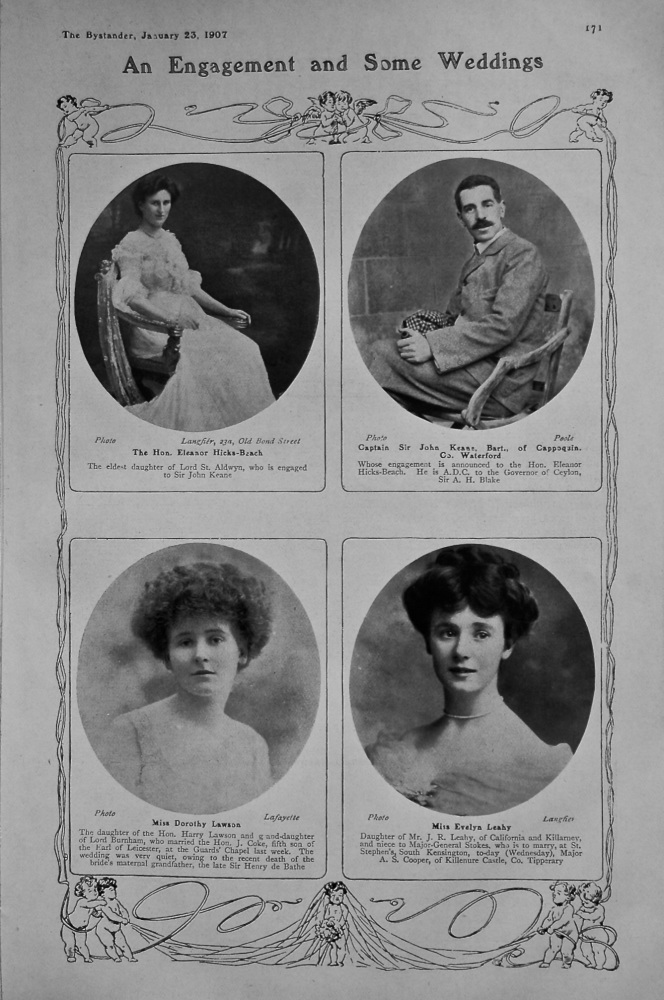 An Engagement and Some Weddings. 1907.