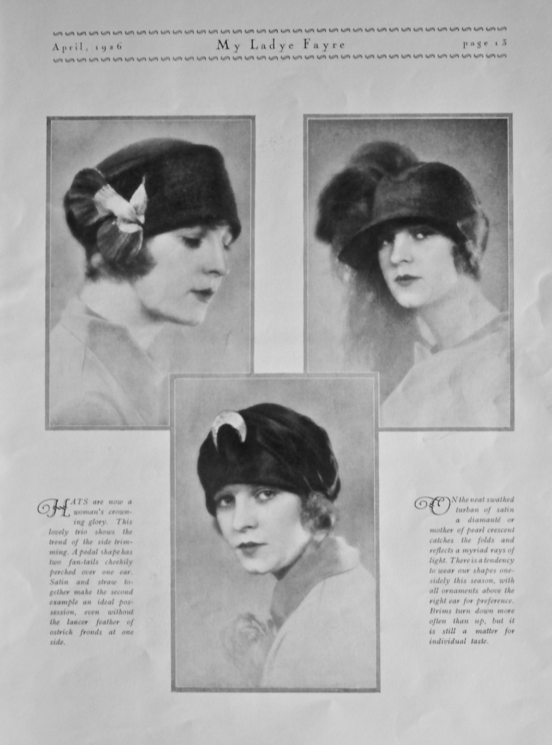 Hats. 1926