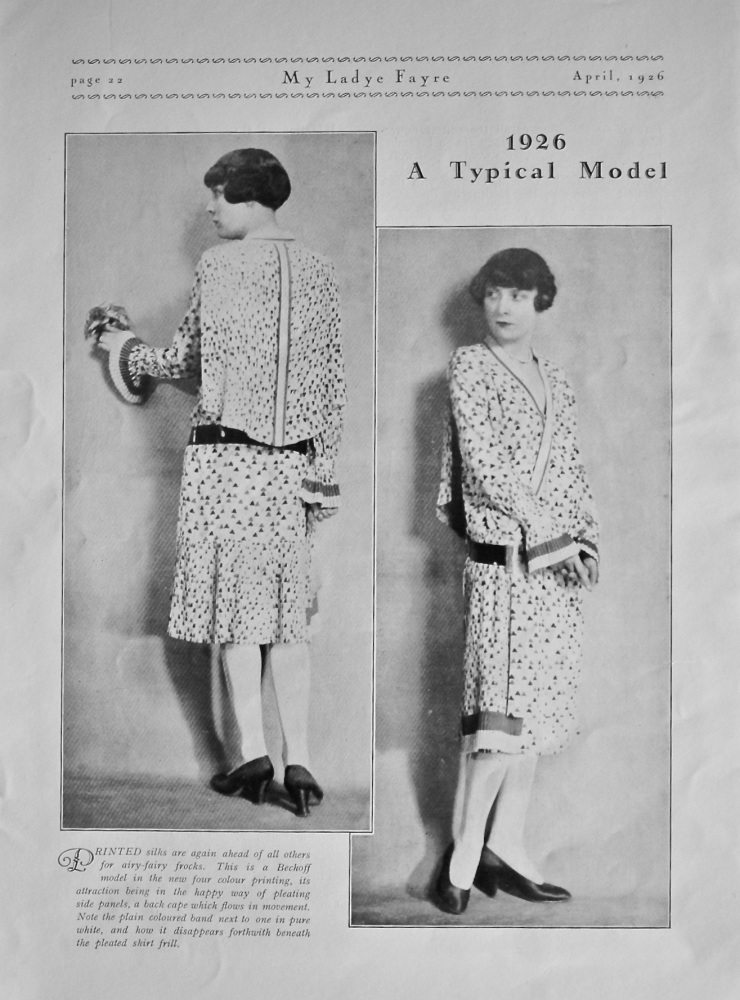 A Typical Model. 1926.