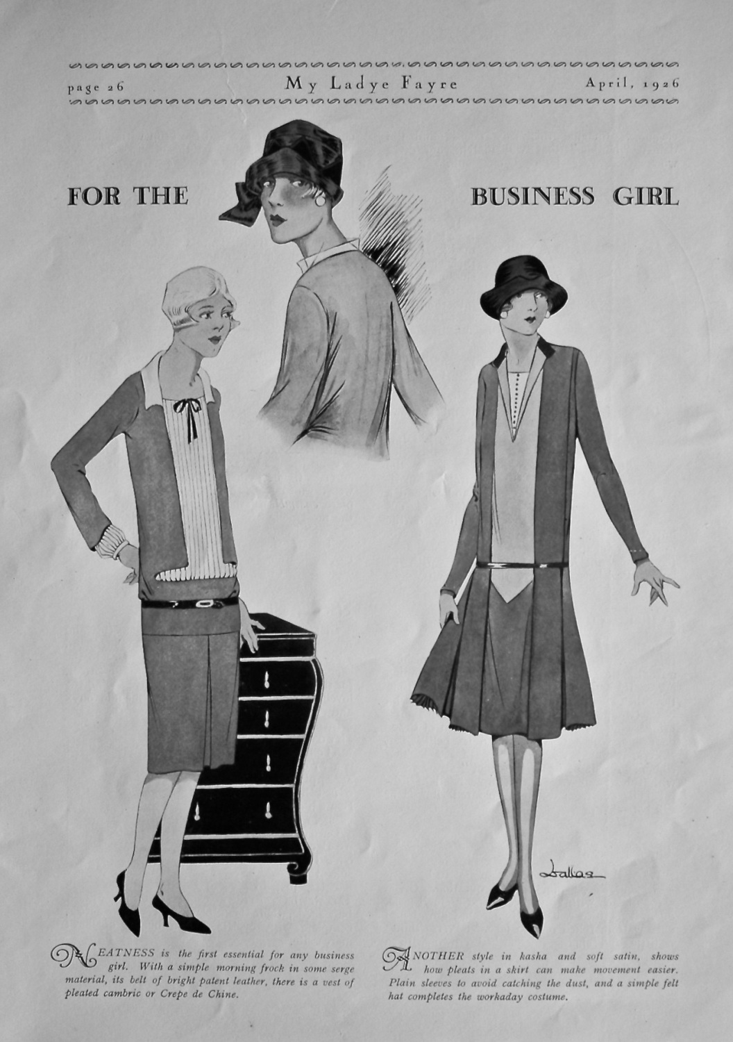 Fashion for the Business Girl. 1926