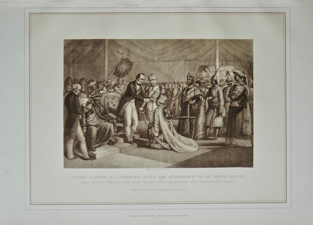 Grand Durbar at Cawnpore after the Suppression of the Sepoy Revolt. 