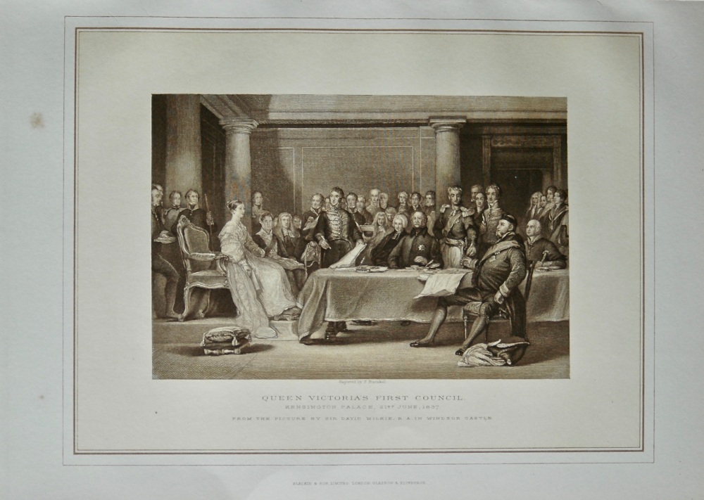 Queen Victoria's First Council. Kensington Palace, 21st. June 1837.