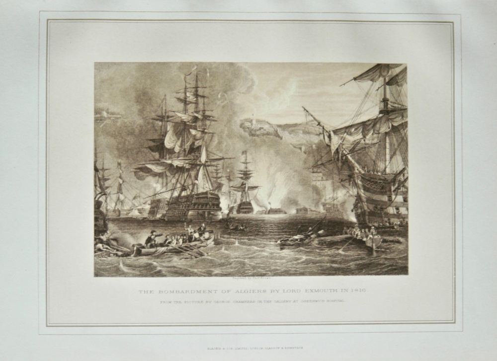 The Bombardment of Algiers by Lord Exmouth in 1816.