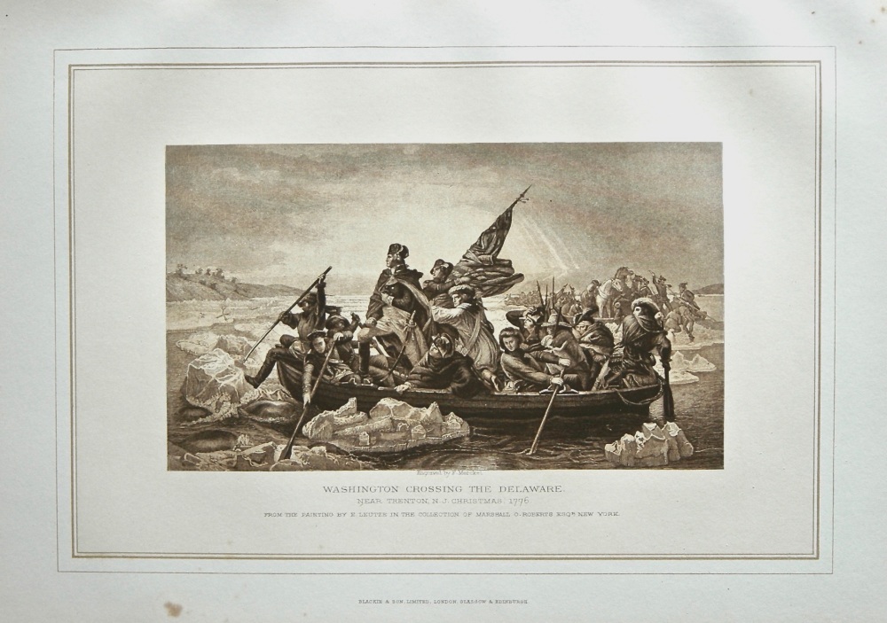 Washington Crossing the Delaware, near Trenton N.J. Christmas 1776.