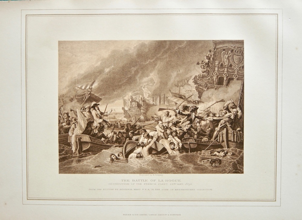 The Battle of La Hogue. Destruction of the French Fleet. 22nd. May, 1692.