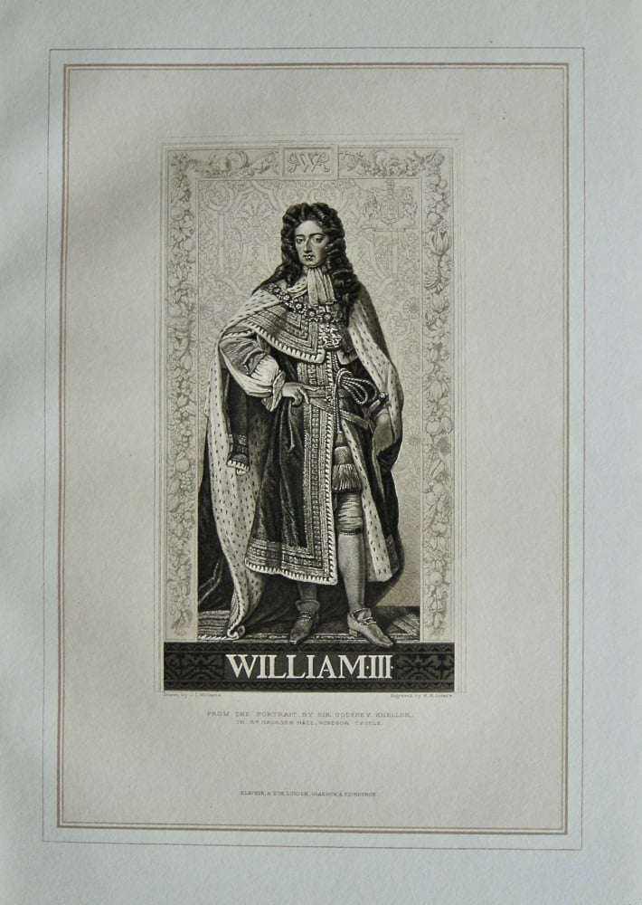 William III. (From the Portrait by Sir Godfrey Kneller, in St. George's Hall, Windsor Castle).