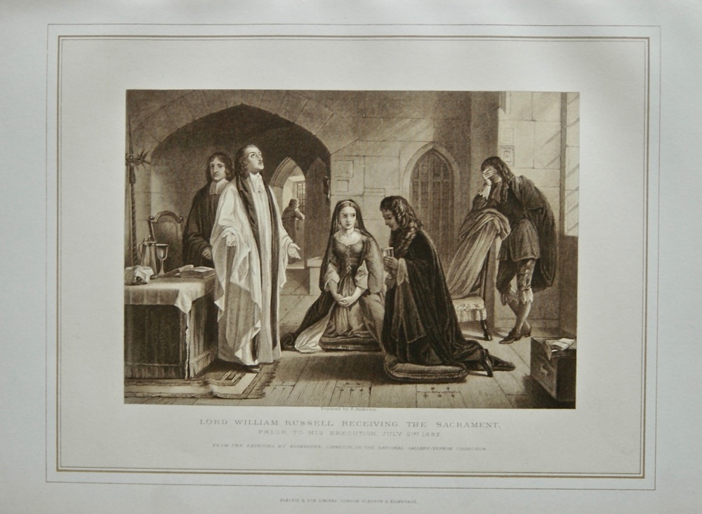 Lord William Russell Receiving the Sacrament, prior to His Execution July 2