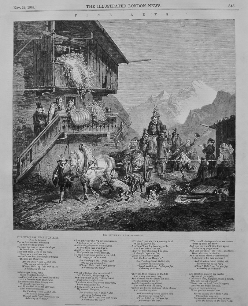 The Tyrolese Bear-Hunters. 1849.