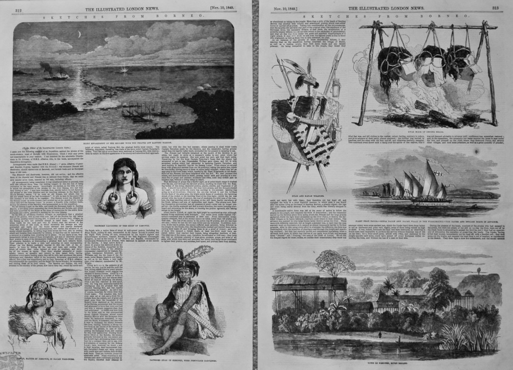 Sketches from Borneo. 1849.