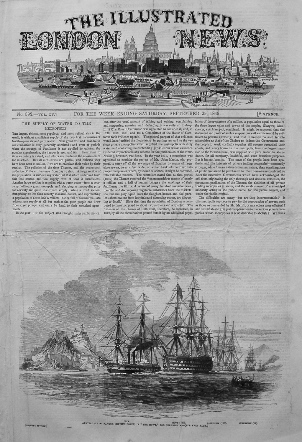 Illustrated London News. September 29th, 1849.