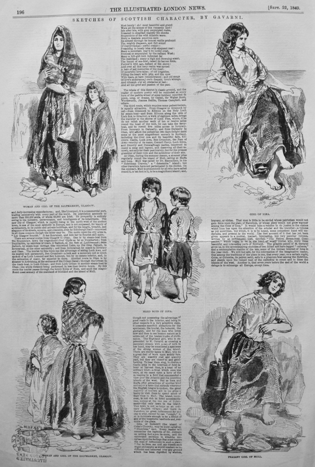 Sketches of Scottish Character, by Gavarni. 1849