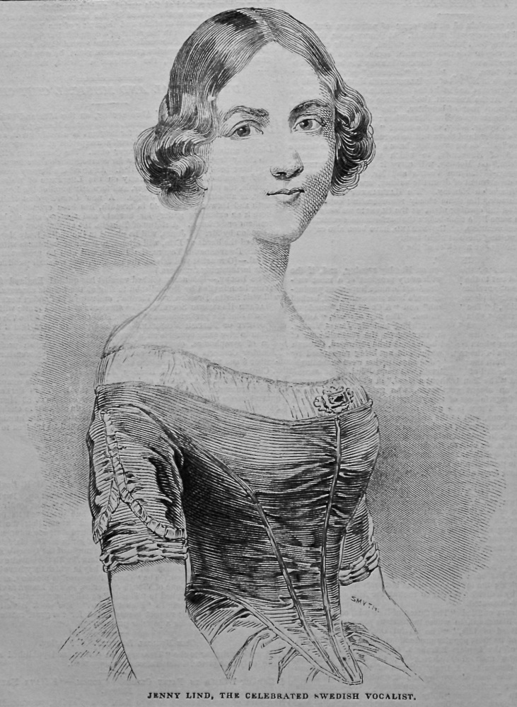 Jenny Lind, The Celebrated Swedish Vocalist. 1845.