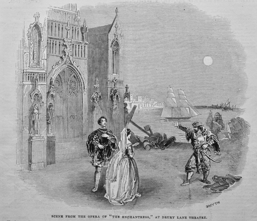 Scene from the Opera of "The Enchantress," at Drury-Lane Theatre. 1845.