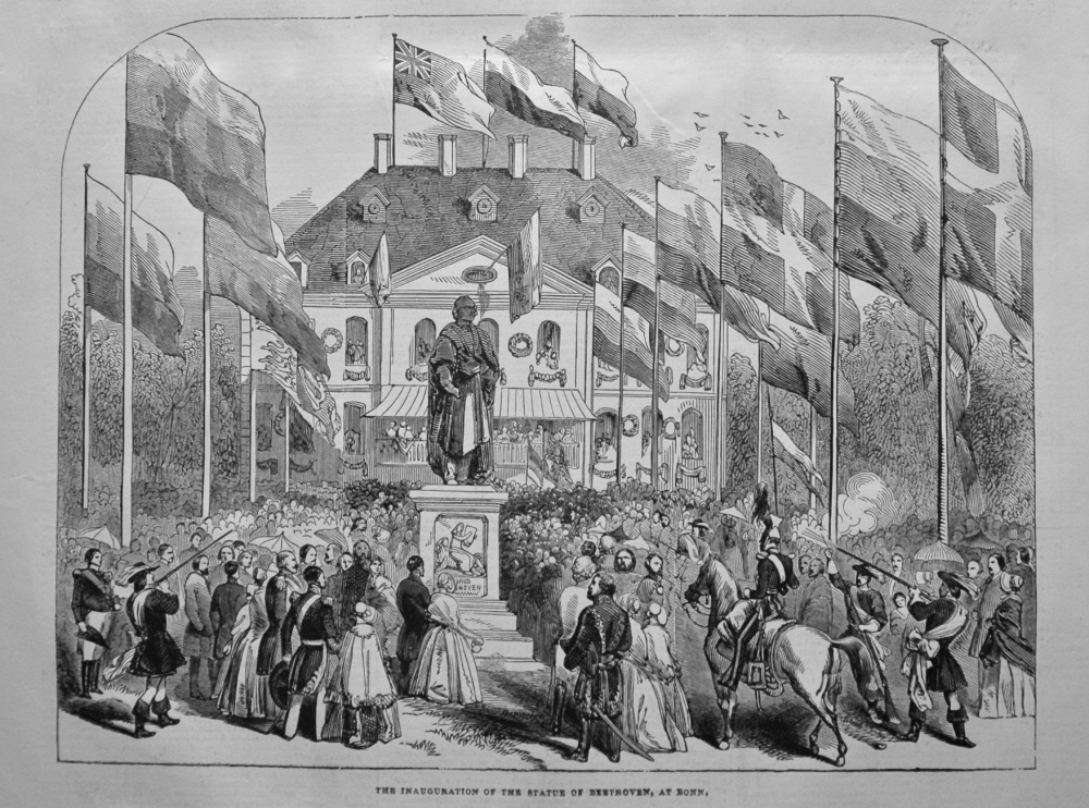 The Inauguration of the Statue of Beethoven, at Bonn. 1845.