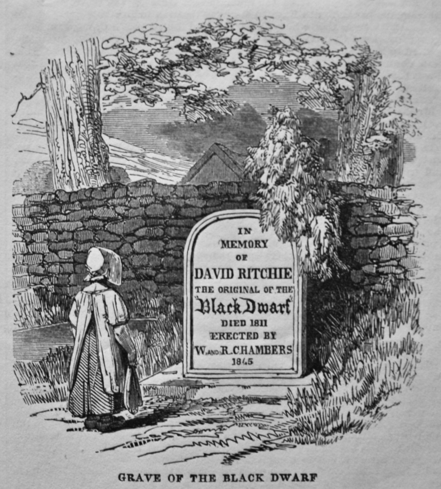 The Cottage and Grave of the Black Dwarf. 1845.