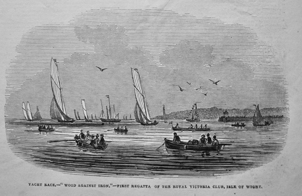The Royal Victoria Yacht Club Regatta, Ryde. 1845.