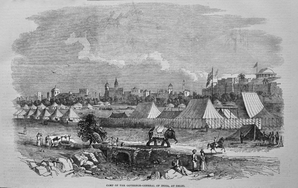 Camp of the Governor-General of India, at Delhi. 1849.