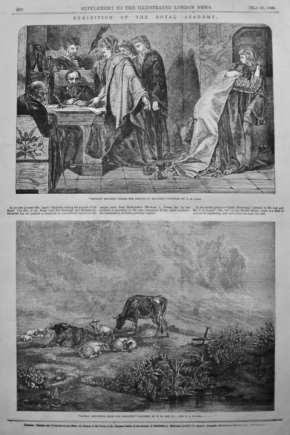 Exhibition of the Royal Academy. 1849.